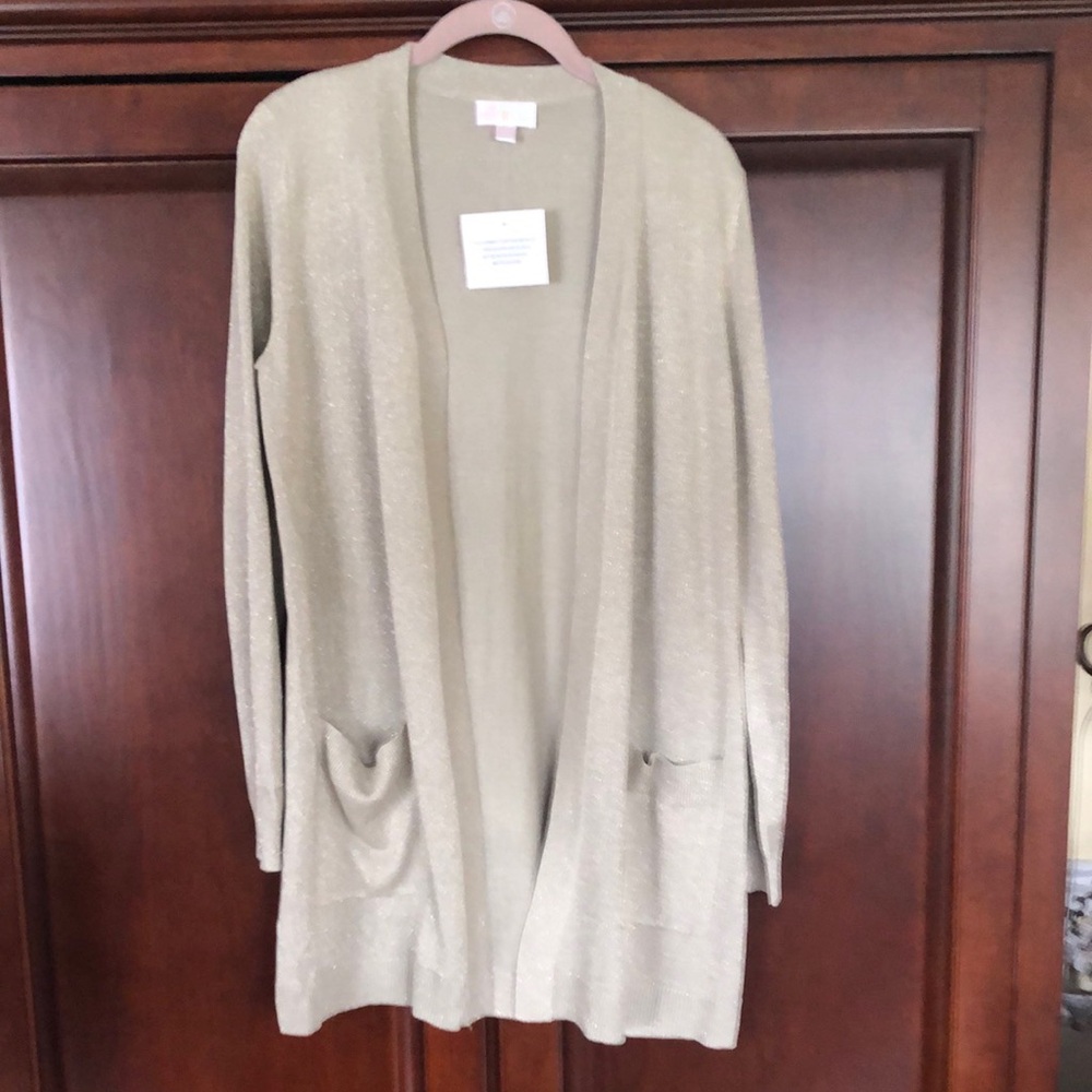 Women's Gold Cardigan Sweater